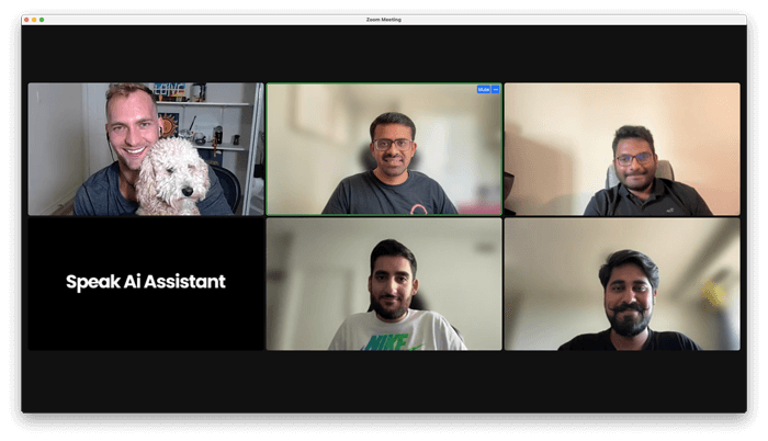 AI Meeting notetaker in a Zoom call